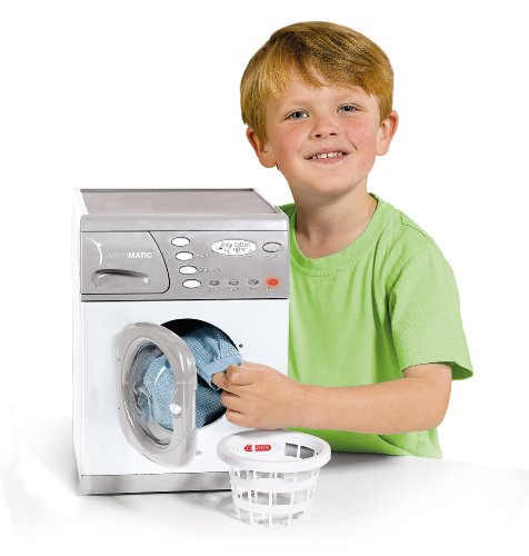 Casdon 476 Little Helper - Lavadora electrónica Modelo Hotpoint de Juguete (Altura 30 cm, Funciona con Pilas, Importado de Reino Unido)