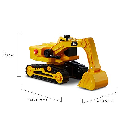 CATERPILLAR, Excavadora 30cm L&S Tough Power Vehículos de construcción, Color Amarillo (AJ 82268)