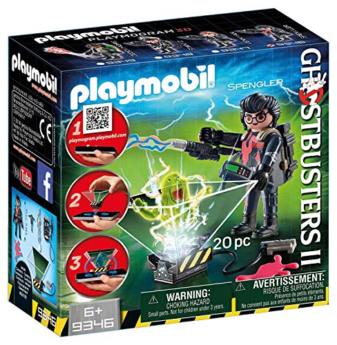 CAZAFANTASMAS Ghostbusters Egon Spengler Playset de Figuras de Juguete, Multicolor, 7 x 14,4 x 14,6 cm Playmobil 9346