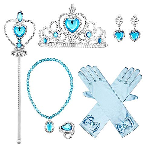 Cenicienta Disfraz Carnaval Traje de Princesa Vestido Niña Cinderella Dress Halloween Costume Elegante Tutú Infantil Largo Disfraces Ceremonia Navidad Fiesta Cumpleaños Cosplay con Accesorios 3 Años