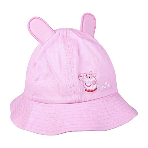 CERDÁ LIFE'S LITTLE MOMENTS 2200007239 Gorro Pescador Niño de Peppa Pig con Licencia Oficial Nickelodeon, Rosa, Talla única para Niños