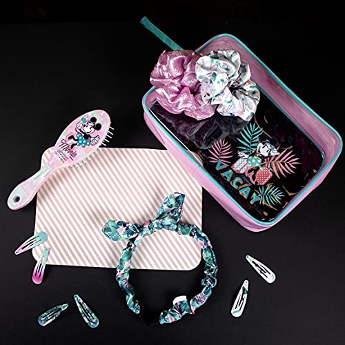 CERDÁ LIFE'S LITTLE MOMENTS Beauty line minnie Set De Belleza Bolsito Accesorios Minnie, Rosa Y Azul