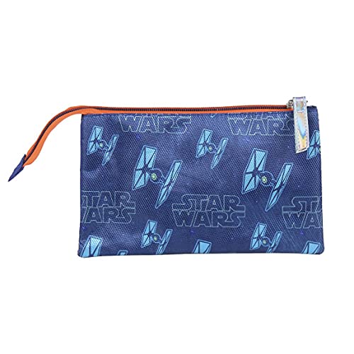 CERDÁ LIFE'S LITTLE MOMENTS - Estuche Triple Escolar Darth Vader Star Wars - Licencia Oficial de Disney Studios, Multicolor, Infantil (CRD-2100003079)