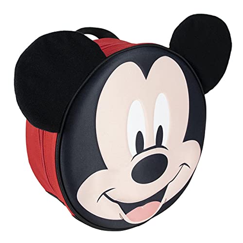 CERDÁ LIFE'S LITTLE MOMENTS, Mochila Infantil 3D de Mickey-Licencia Oficial Disney Niños, Negro, Especialmente recomendada 2-6 años