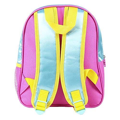 Cerdá, Mochila Infantil Trolls 3D con Purpurina-Licencia Oficial Dreamworks Studios Unisex niños, Multicolor, 260X310X100MM