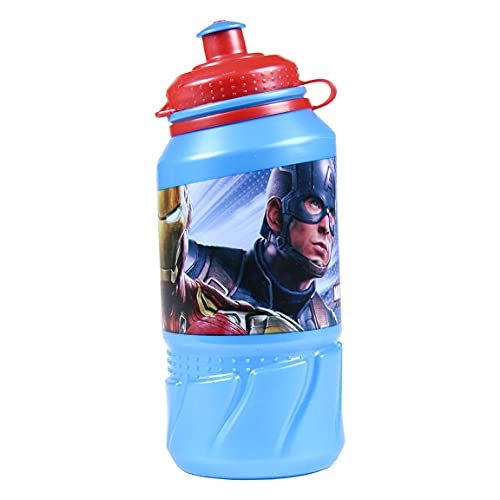 Cerdá - Portameriendas Termico con Botella Infantil y Tupper para Niños de The Avengers - Licencia Oficial Marvel Studios®