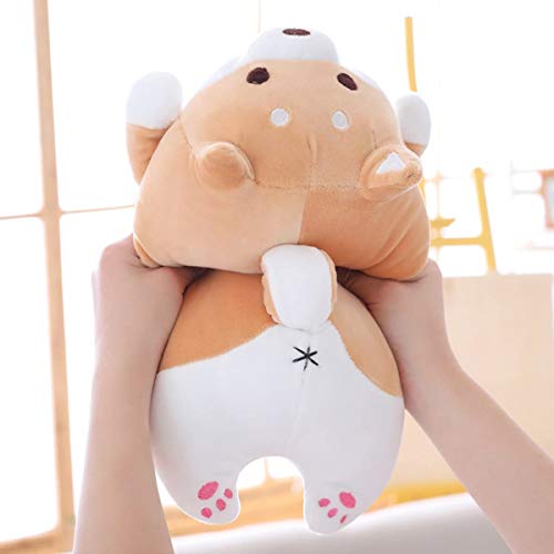 CESUO Almohada de Peluche DiseeO de Shiba Inu Lindo Corgi Akita Regalos de Juguete de MuuEca de Animales de Peluche para Regalo de San ValentíN, Navidad, SillóN