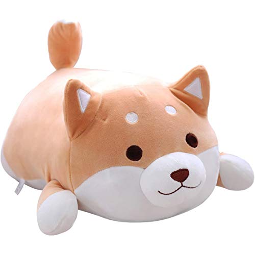 CESUO Almohada de Peluche DiseeO de Shiba Inu Lindo Corgi Akita Regalos de Juguete de MuuEca de Animales de Peluche para Regalo de San ValentíN, Navidad, SillóN