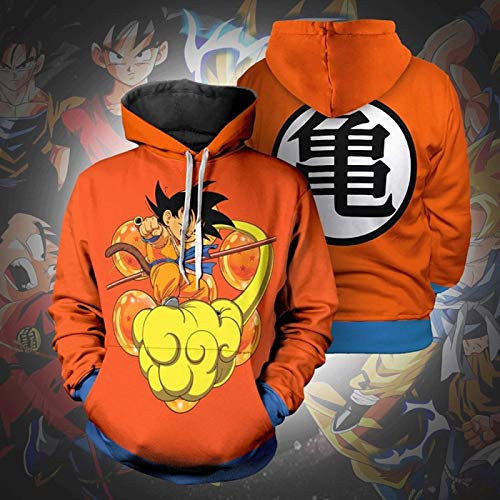 Charous Sudaderas con Capucha de Anime Dragon Ball Cosplay, Nueva Sudadera con Capucha Unisex con Estampado 3D de 2021 Utilizada para Cosplay de Festival o Regalo