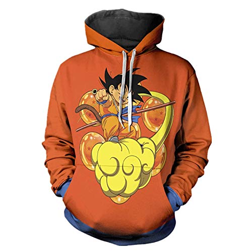 Charous Sudaderas con Capucha de Anime Dragon Ball Cosplay, Nueva Sudadera con Capucha Unisex con Estampado 3D de 2021 Utilizada para Cosplay de Festival o Regalo