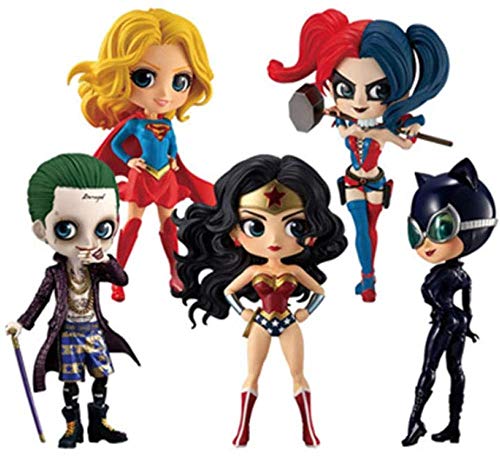 cheaaff Q posket Wonder Woman Harley Quinn Joker superhéroe PVC Figura de acción Figuras de Anime muñecas coleccionables Juguetes para niños-A1-H.