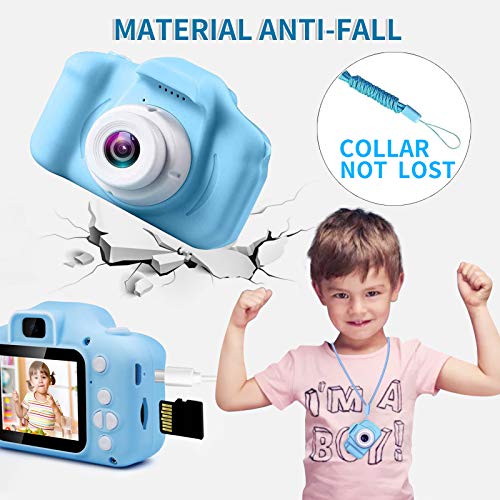 CHENAN Cámara Digital para Niños 1080P Cámara de Fotos para Niños Juguete Regalos Ideales para Niños Niñas de 3-10 Años con Tarjeta de Memoria Micro SD 32GB (Azul)