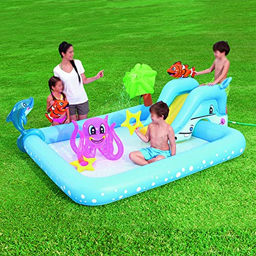 CHICAI Diapositiva Inflable para niños, Juguete de diversión Inflable, Juguetes de Agua de Verano al Aire Libre para el jardín del jardín inflables y los Castillos hinchables