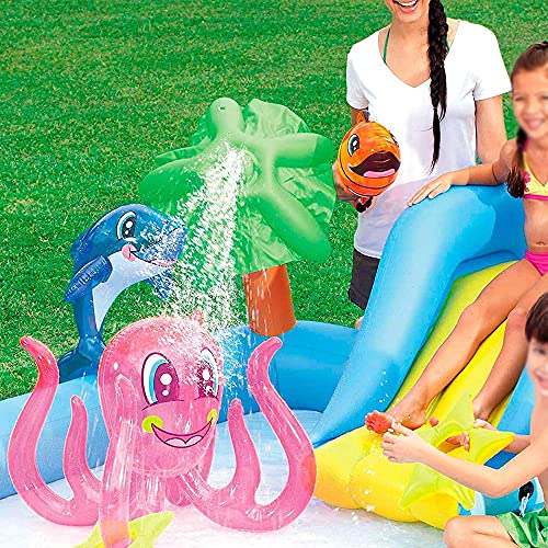 CHICAI Diapositiva Inflable para niños, Juguete de diversión Inflable, Juguetes de Agua de Verano al Aire Libre para el jardín del jardín inflables y los Castillos hinchables