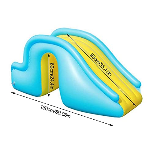 CHICAI Diapositiva Inflable, Piscina, Juguete de diversión Inflable para niños, Castillo Inflable, Juguetes al Aire Libre del Agua de Verano para el jardín del jardín inflables y los Castillos hincha