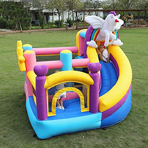 CHICAI Parque Infantil Trampoline para niños Piscina Al Aire Libre Inflable Agua Diapositiva Seguridad Niño Juego Inflable Castillo Inflatable Bouncer