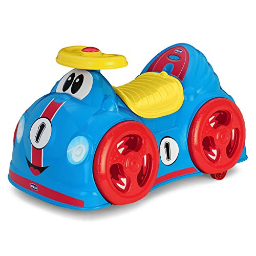 Chicco All Around, Coche Correpasillos Infantil con Bocina, Ruedas Giratorias 360⁰ y Compartimento de Almacenaje – Juguetes para Niños de 1 a 3 Años, Máx. 20 Kg, Color Azul