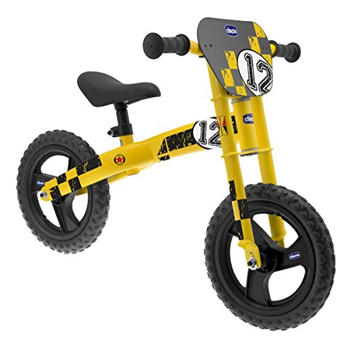 Chicco - Bicicleta sin Pedales con sillín Regulable, Color Amarillo (00007413000000)