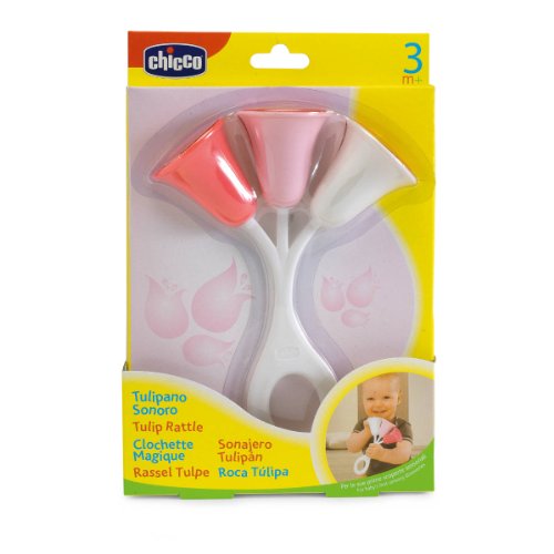 Chicco- Big & Small SONAJERO TULIPAN Rosa 14X23X3,5 CMS, Color, 6-12 Meses (00000023100000)