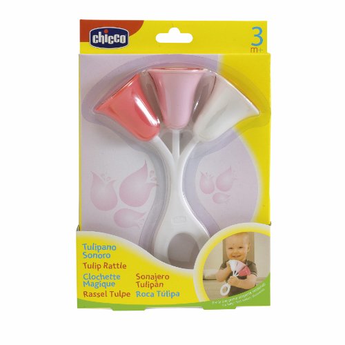 Chicco- Big & Small SONAJERO TULIPAN Rosa 14X23X3,5 CMS, Color, 6-12 Meses (00000023100000)