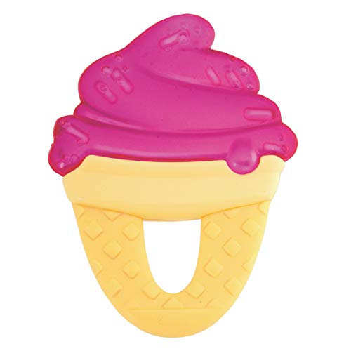 Chicco Fresh Relax, Anillo de Dentición para Encías Sensibles, Mordedor Bebé Refrigerante con Empuñadura Ergonómica - 1 Pieza, Colores Surtidos, Mordedor Bebés Apto a Partir de 4 Meses, Diseño Helado