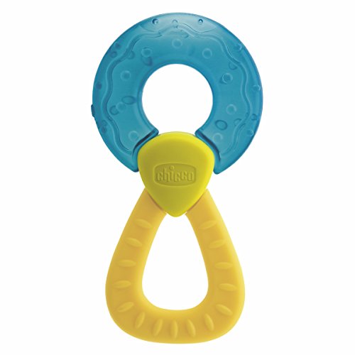 Chicco Fresh Relax, Anillo de Dentición para Encías Sensibles, Mordedor Bebé Refrigerante con Empuñadura Ergonómica - 1 Pieza, Colores Surtidos, Mordedor Bebés Apto a Partir de 4 Meses