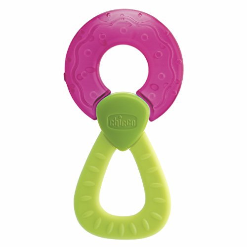 Chicco Fresh Relax, Anillo de Dentición para Encías Sensibles, Mordedor Bebé Refrigerante con Empuñadura Ergonómica - 1 Pieza, Colores Surtidos, Mordedor Bebés Apto a Partir de 4 Meses