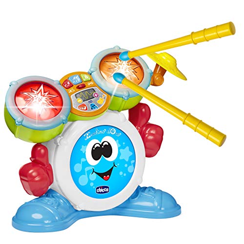 Chicco – Juego Rocky la batería, instrumento musical, 1 – 4 años , color/modelo surtido