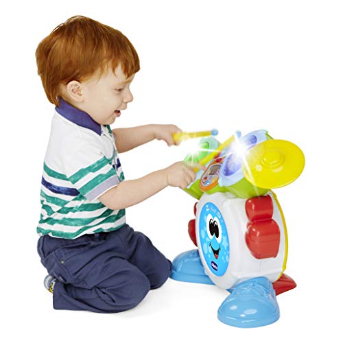 Chicco – Juego Rocky la batería, instrumento musical, 1 – 4 años , color/modelo surtido