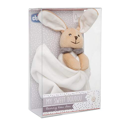 Chicco My Sweet Dou Dou Mantita Conejito - Manta para bebés de Tejido Suave y Divertido Peluche de Conejo