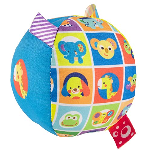 Chicco- Soft Ball Primeros Juguetes, Multicolor, pequeño (00010057000000)