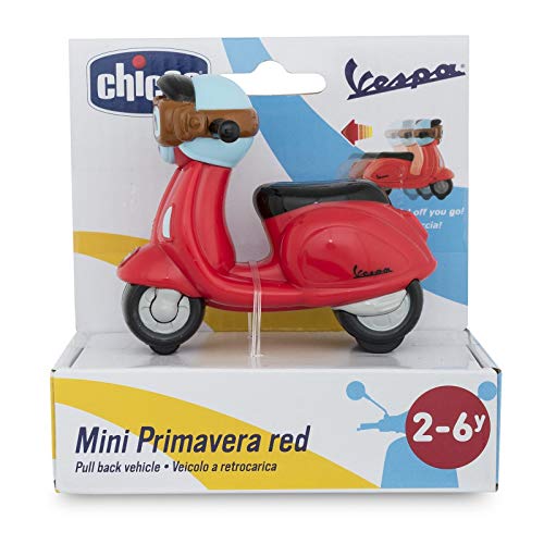 Chicco- Vespa Moto, Color Rojo (Artsana Spain 9625000000)