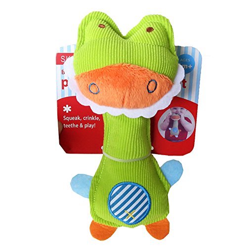 Chickwin - Bebé 0-2 años Juguetes Sonajero Bibi Palillo Peluche Animal zoo en Forma de Campana Rattle para Niños Niñas (Cocodrilo)