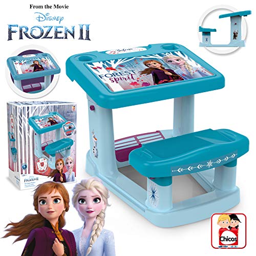 Chicos Disney Primer, Pupitre Infantil, Incluye Láminas de Frozen II, a Partir de 24 Meses, Color Muticolor, 57.5 x 72.5 x 49 cm (Fábrica de Juguetes 51129)