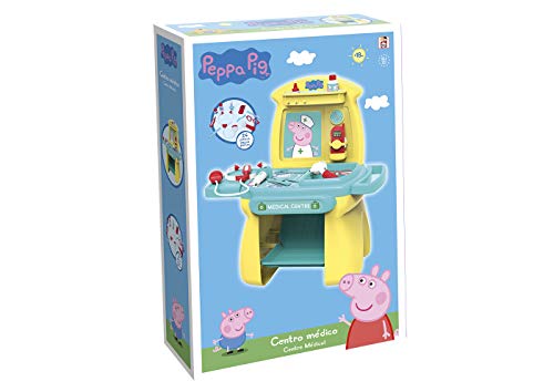 Chicos Peppa Pig. Centro Médico de Juguete. Juego de Imitación para Niños. Incluye 11 Accesorios. +18 Meses (Fábrica 84503)