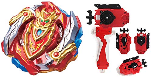 CHO Z Valkyrie Bey Battle Set Bey Burst B-129 Starter Super-Z Achilles.00.DM +Grip(Combinación C)