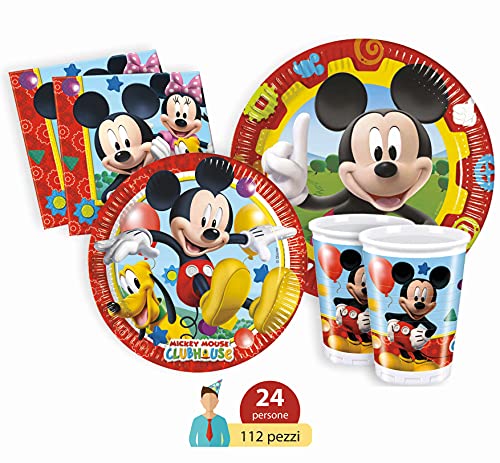 Ciao-Y2495 Mickey Kit Mesa Fiesta, multicolor, 24 personas (Y2495)