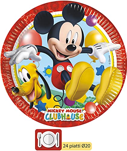 Ciao-Y2495 Mickey Kit Mesa Fiesta, multicolor, 24 personas (Y2495)