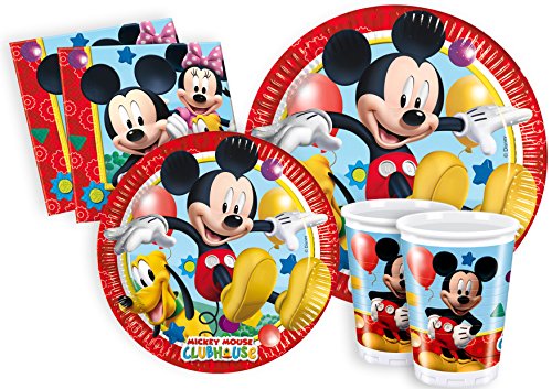 Ciao-Y2495 Mickey Kit Mesa Fiesta, multicolor, 24 personas (Y2495)