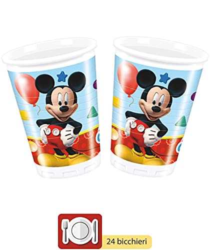 Ciao-Y2495 Mickey Kit Mesa Fiesta, multicolor, 24 personas (Y2495)