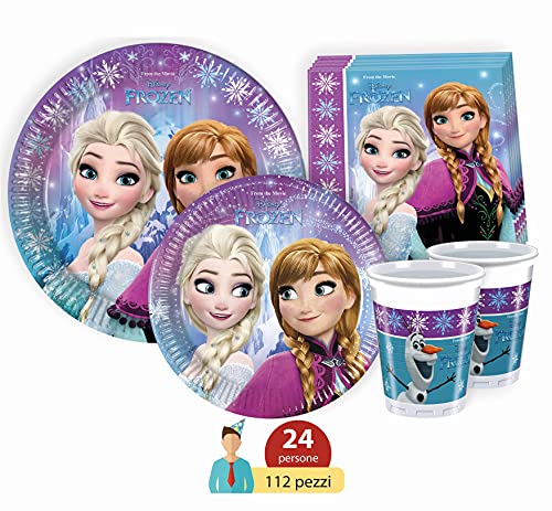 Ciao-Y2499 Frozen Kit Mesa Fiesta, multicolor, 24 personas (Y2499)