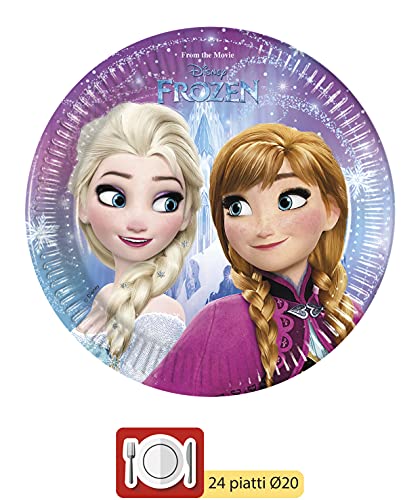 Ciao-Y2499 Frozen Kit Mesa Fiesta, multicolor, 24 personas (Y2499)