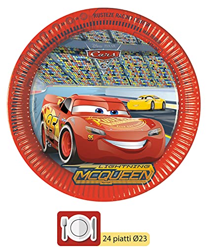 Ciao-Y4324 Cars Kit Mesa Fiesta, Multicolor, 24 Personas (Y4324)