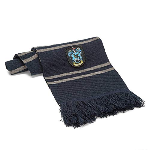 Cinereplicas - Harry Potter - Bufanda - Licencia Oficial - Casa Ravenclaw - 190 cm - Azul y Gris