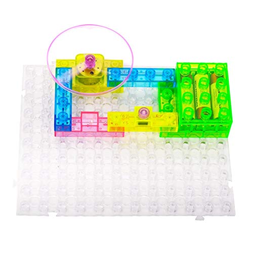 Circuito Eléctrico Integrado, 59 Proyectos Bloques de Construcción de Energía Electrónica Ensamblaje de Circuito Puzzle Inglés Ciencia Educación Educativa Juguete