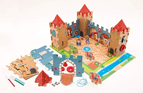 Clementoni 15273 Clementoni-15273-Play Creative-Adventure Castle Playset, Multicolor