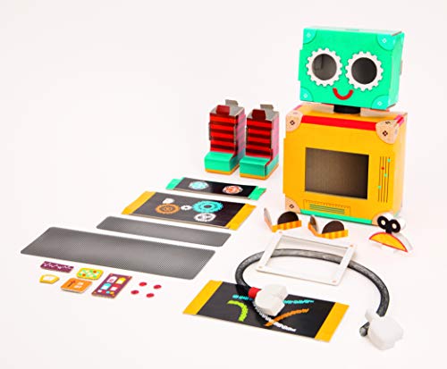 Clementoni-15285 - Crea tu Robot - juego creativo a partir de 4 años