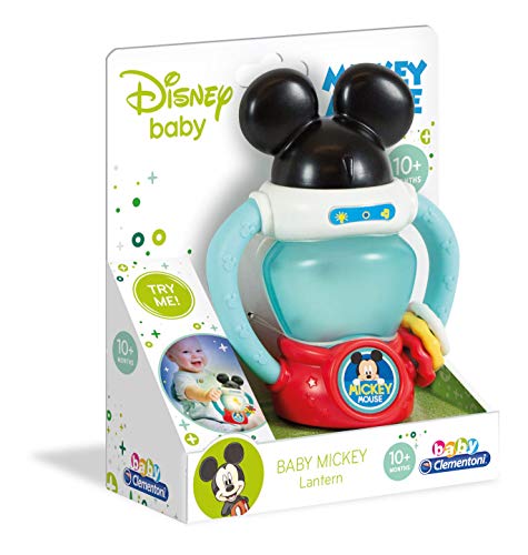 Clementoni-17335 - Baby Mickey - Linterna Interactiva - juguete bebé Disney a partir de 10 meses