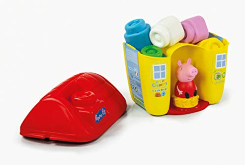 Clementoni-17346 - Soft Clemmy Baby Cubo Peppa Pig  - construcciones blanditas para bebé a partir de 18 meses