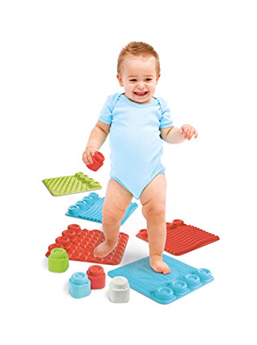 Clementoni-17352 - Soft Clemmy Tapete Sensorial - construcciones blanditas para bebé a partir de 6 meses